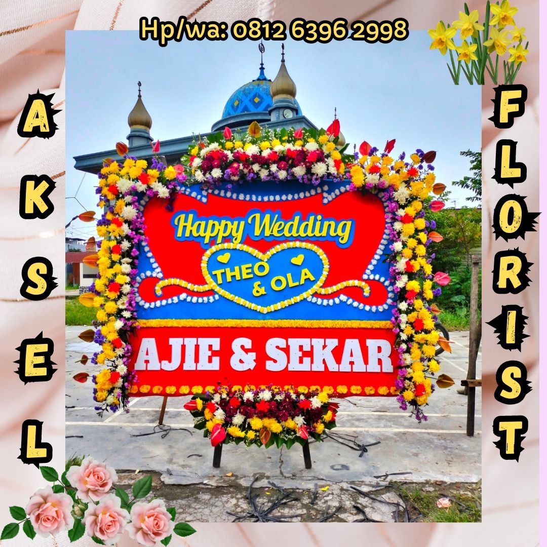 Papan Bunga Pernikahan ke Hotel Madani Medan