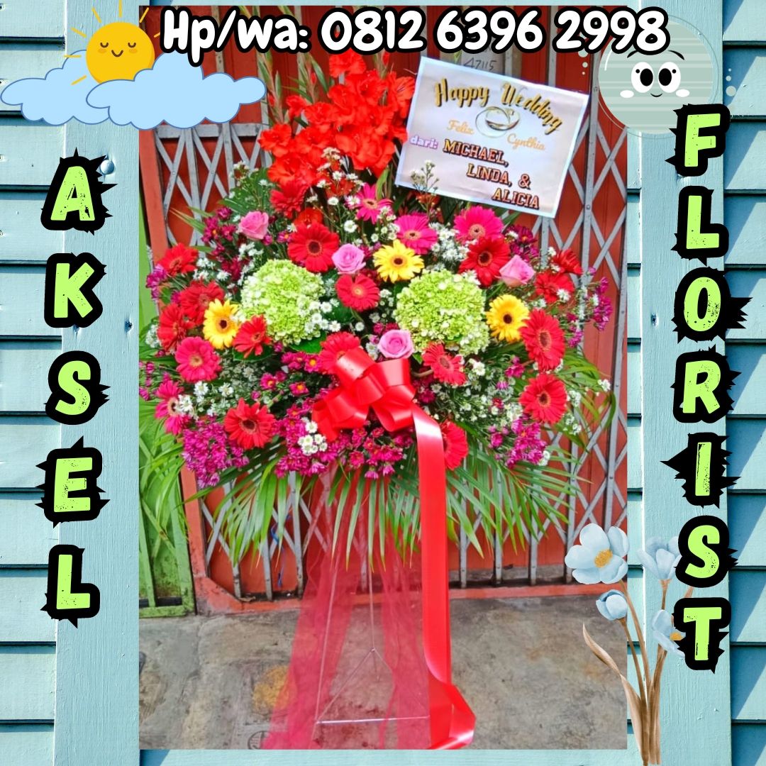 Standing Flower Pernikahan ke Hotel Ibis Styles Medan Pattimura
