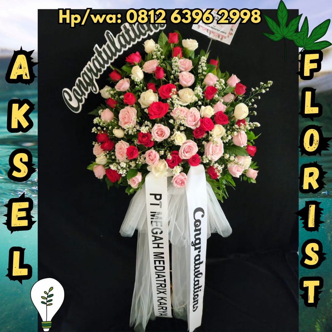 Standing Flower Pernikahan ke Reedys Hall Medan