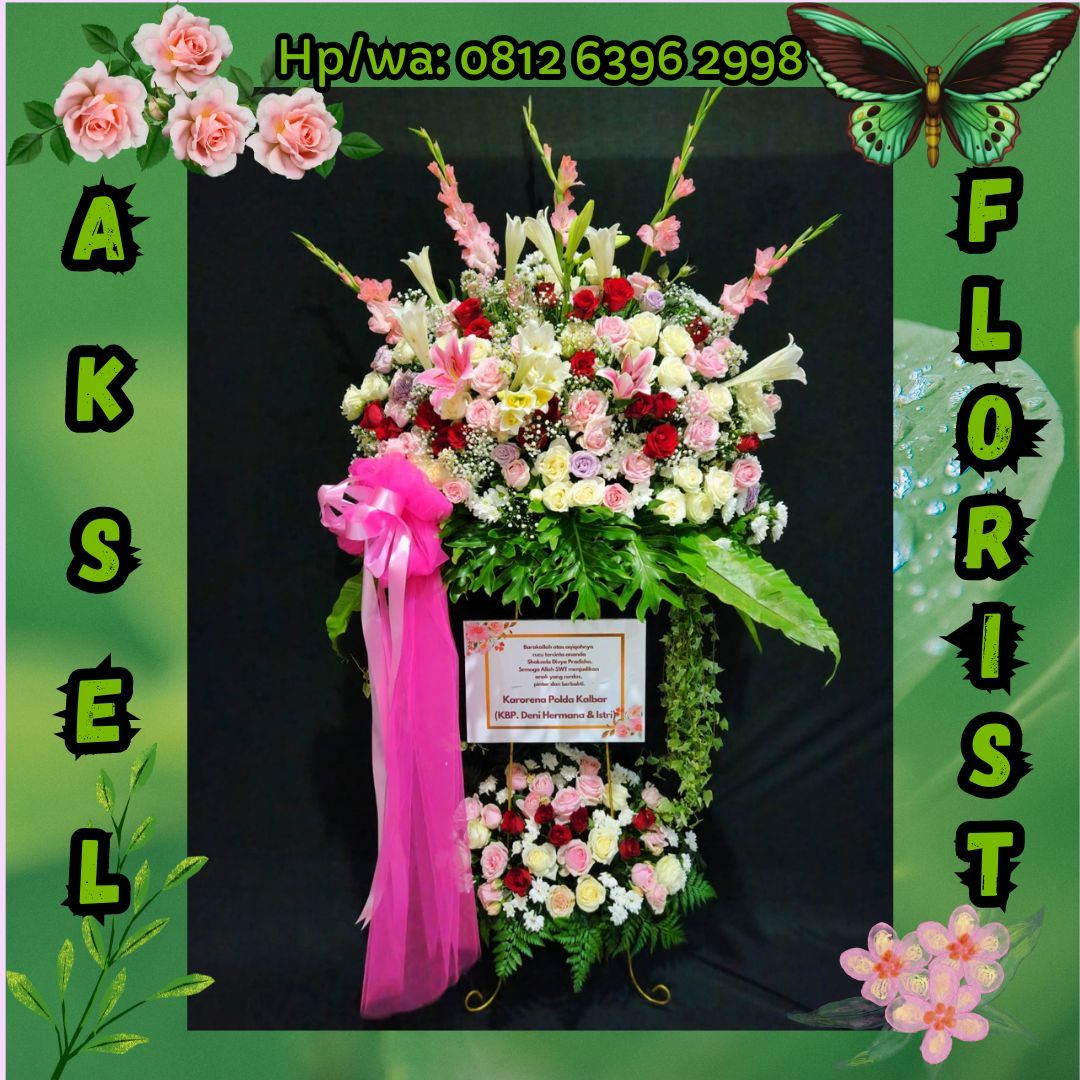 Standing Flower Pernikahan ke Gedung Dharma Wanita Petisah Medan