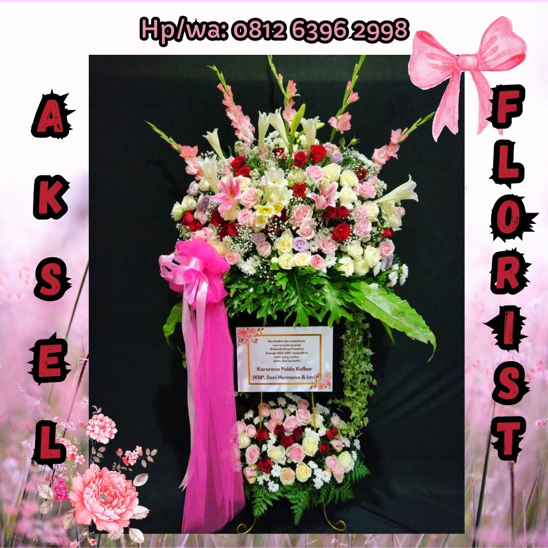 Standing Flower Pernikahan ke Grand Kanaya Hotel Medan