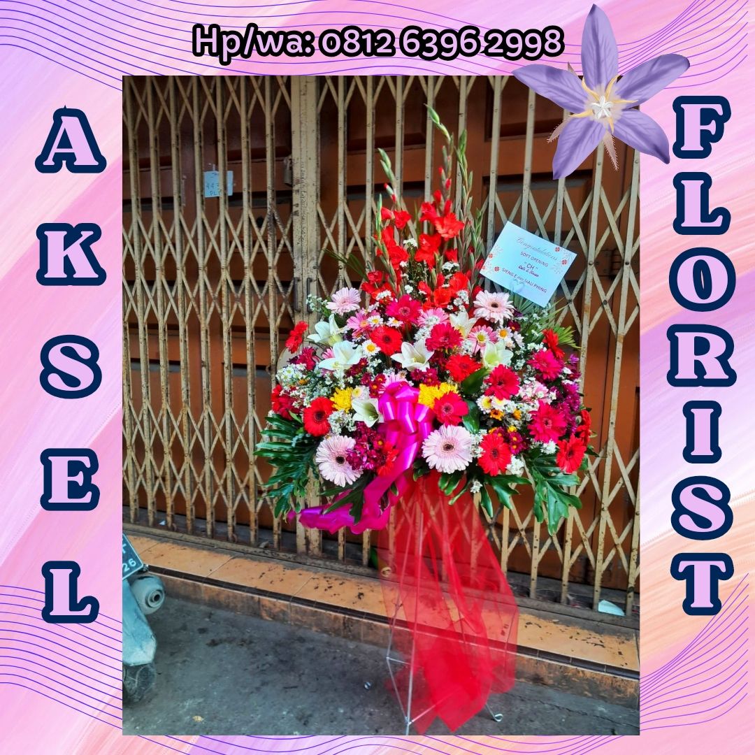 Standing Flower Pernikahan ke Gedung Serba Guna Al-Maruf Medan